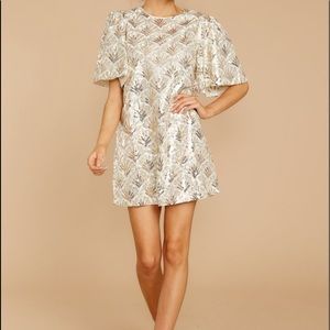 Semi formal Gold sequins dress